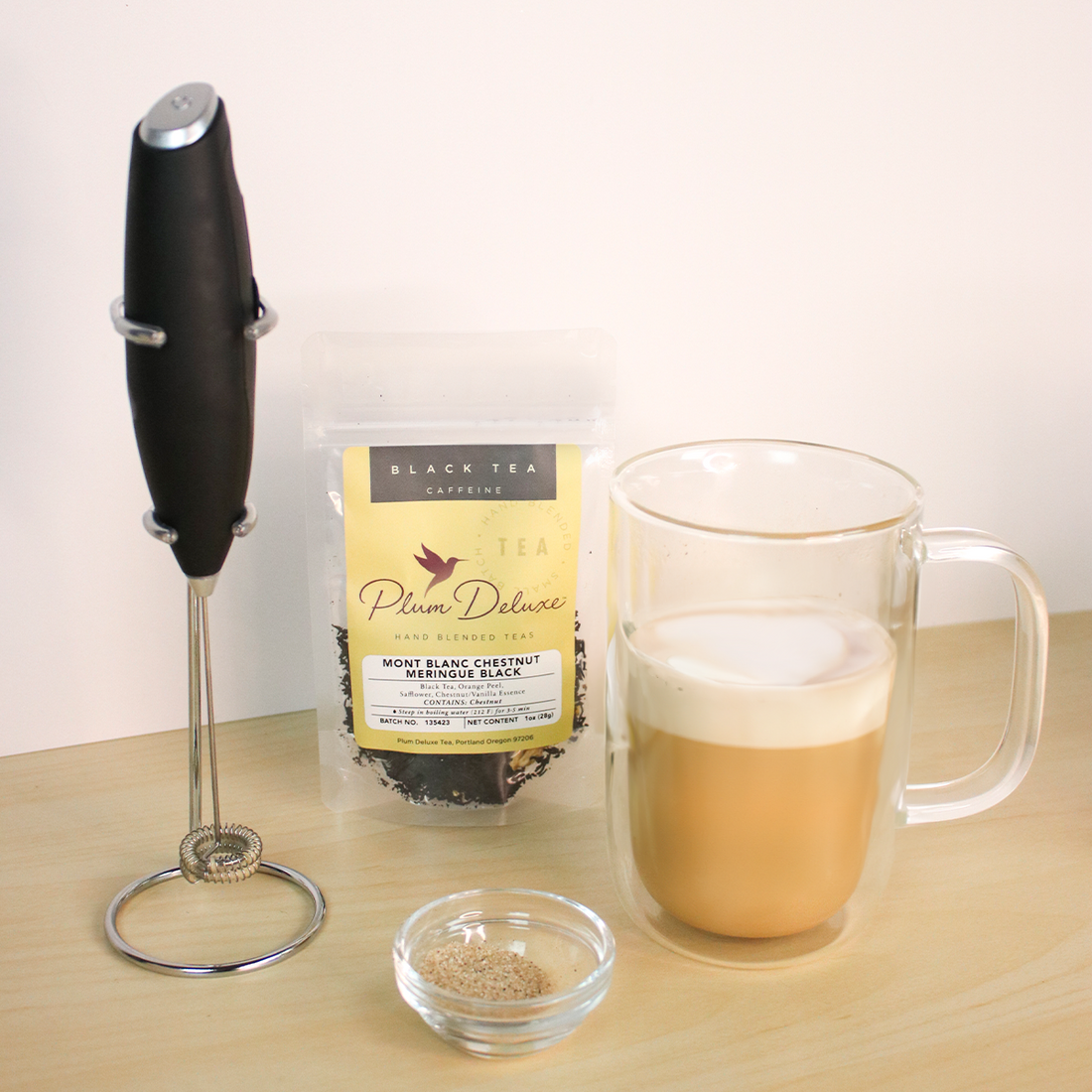 Mont Blanc Chestnut Nutty Tea Latte Recipe