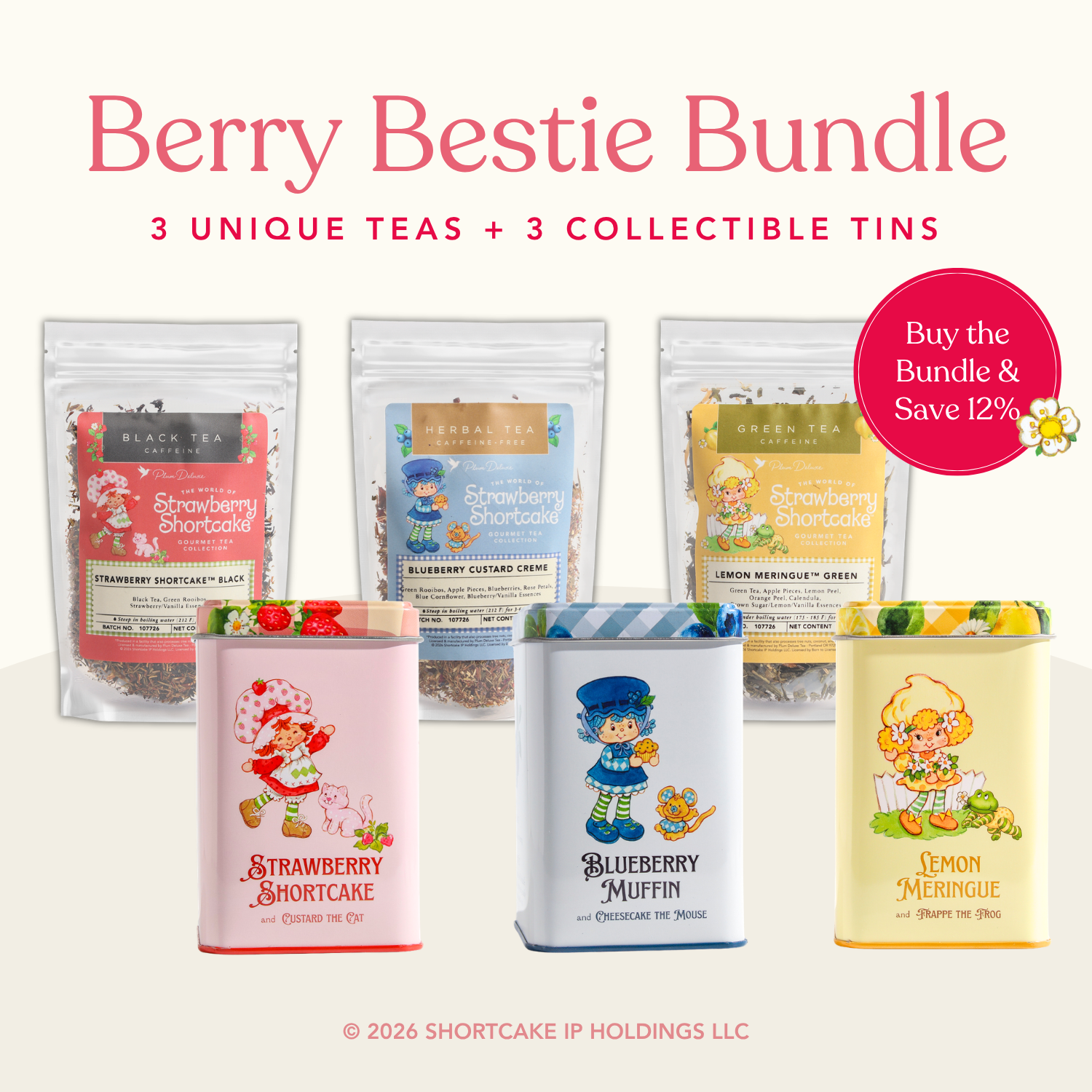 Berry Besties Bundle (3 Teas + 3 Collectible Tins)