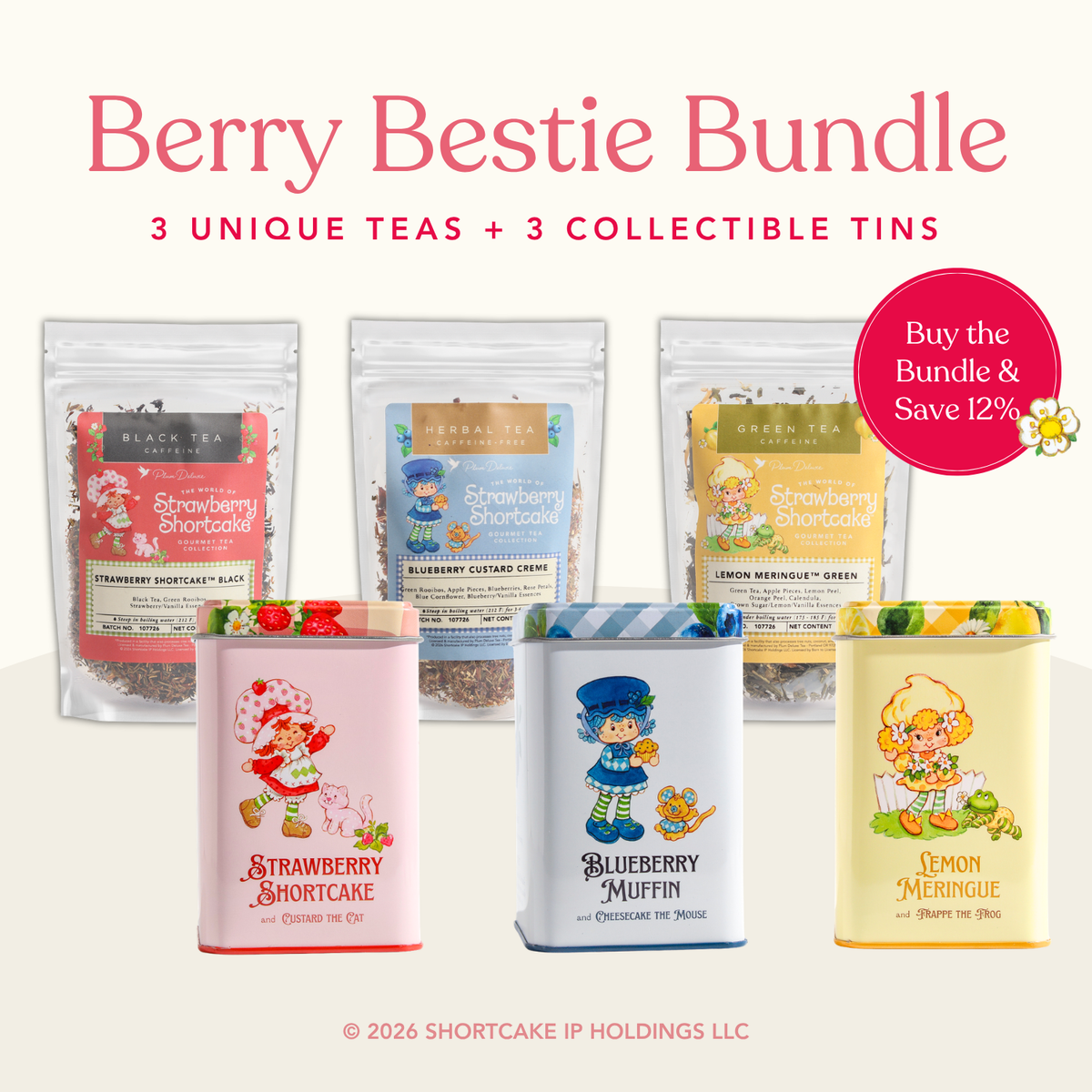 Berry Besties Bundle (3 Teas + 3 Collectible Tins)