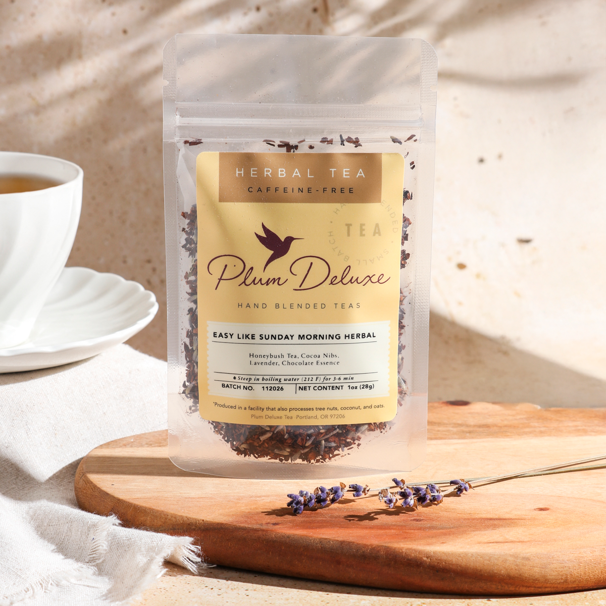 Easy Like Sunday Morning Herbal Tea (Chocolate - Lavender)