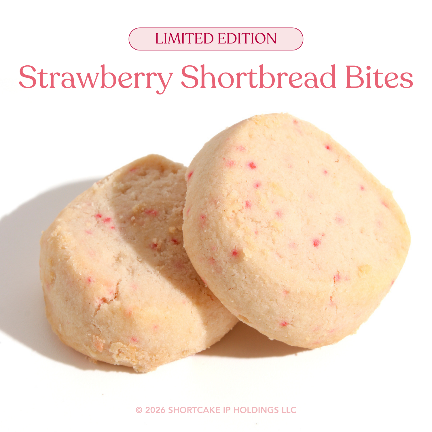 Strawberry Shortcake™ Shortbread Bites