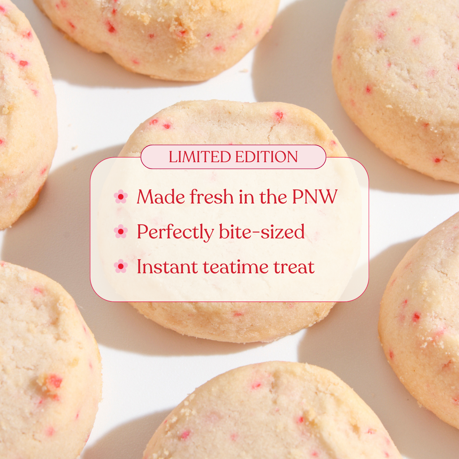 Strawberry Shortcake™ Shortbread Bites
