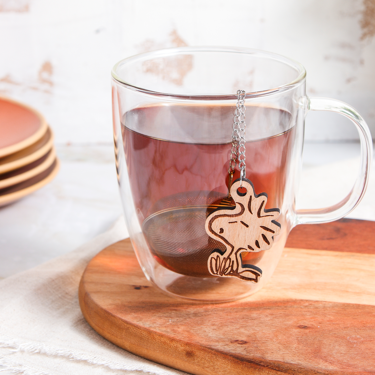 Woodstock Loose Leaf Tea Ball Infuser with Charm