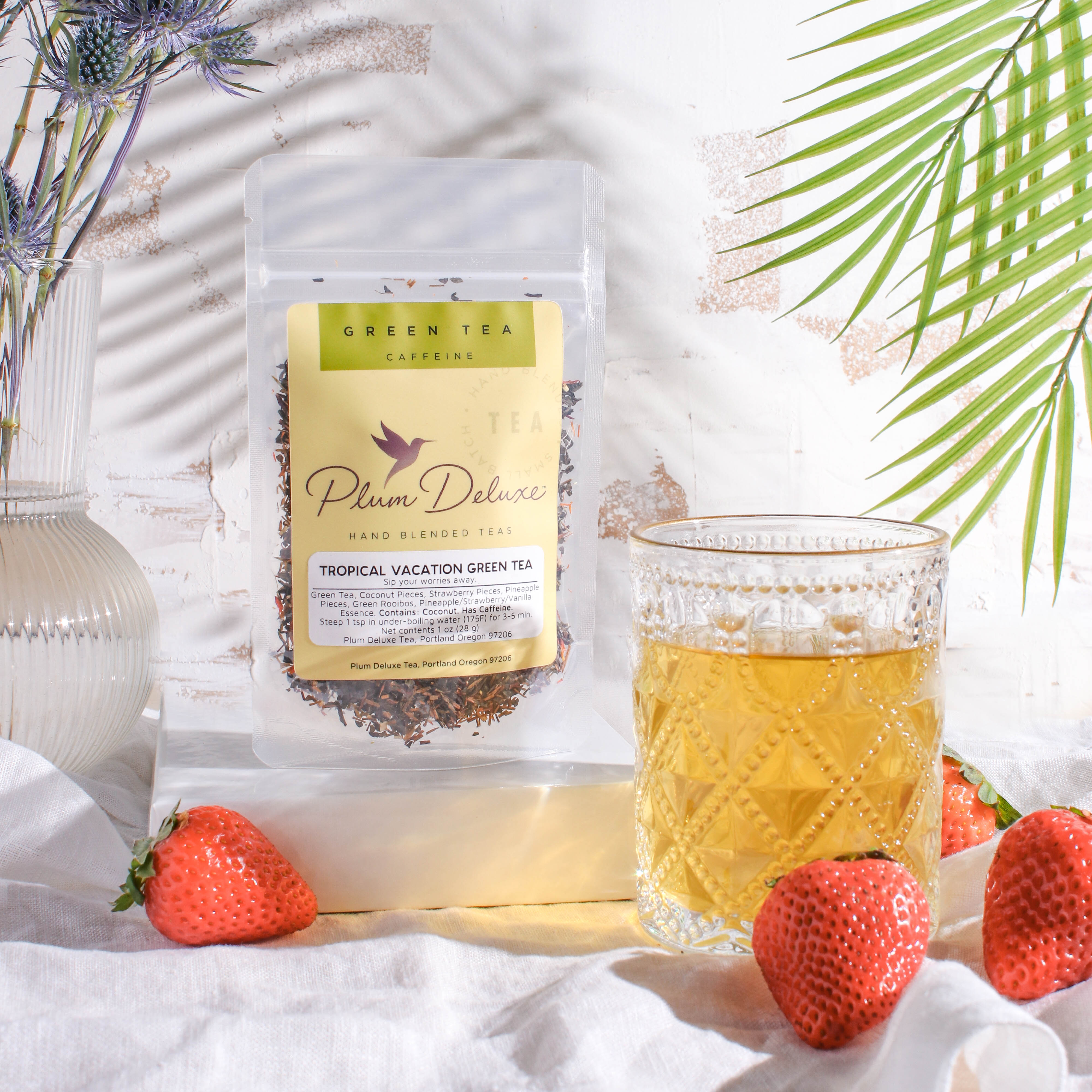 Tropical Vacation Green Tea (Strawberry - Coconut)